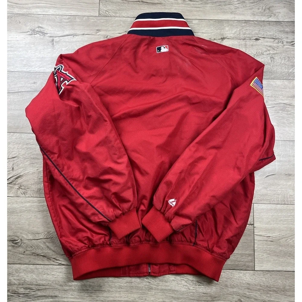 Vintage Anaheim Angels Majestic Men's XXL 2XL Authentic Dugout Bomber Jacket MLB